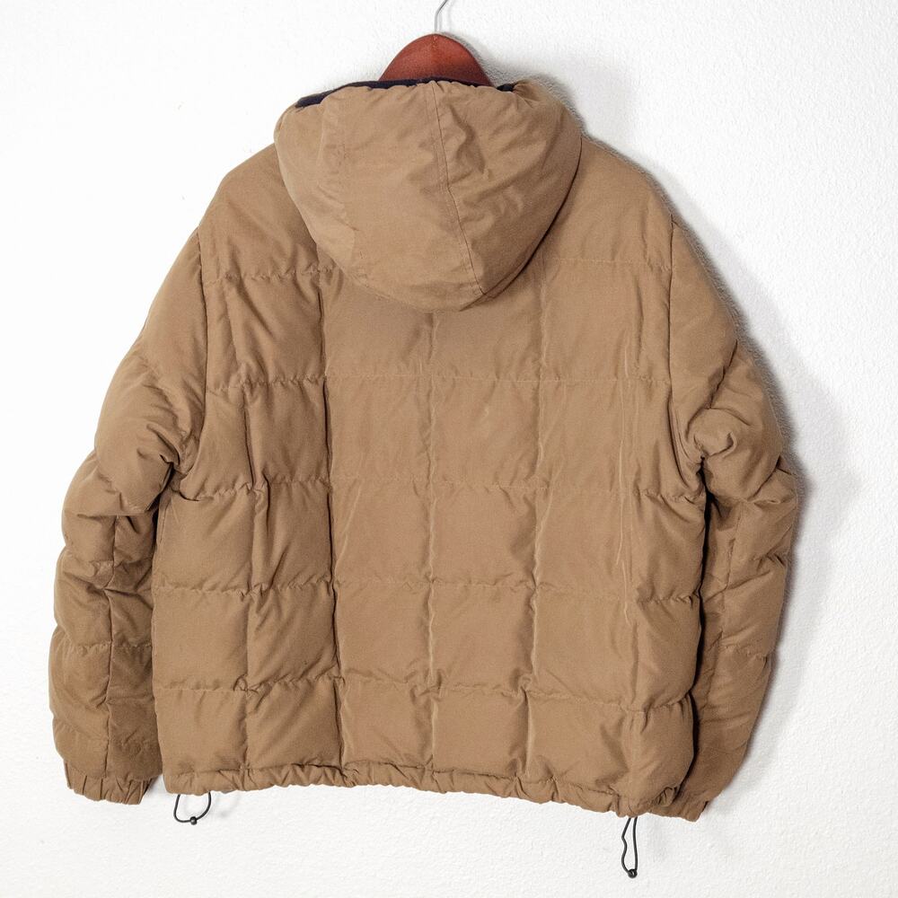 Eddie Bauer Goose Down Puffer Jacket Brown Men’s XL Vintage Gorpcore - Picture 2 of 15